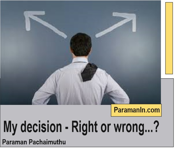 Decision right or wrong